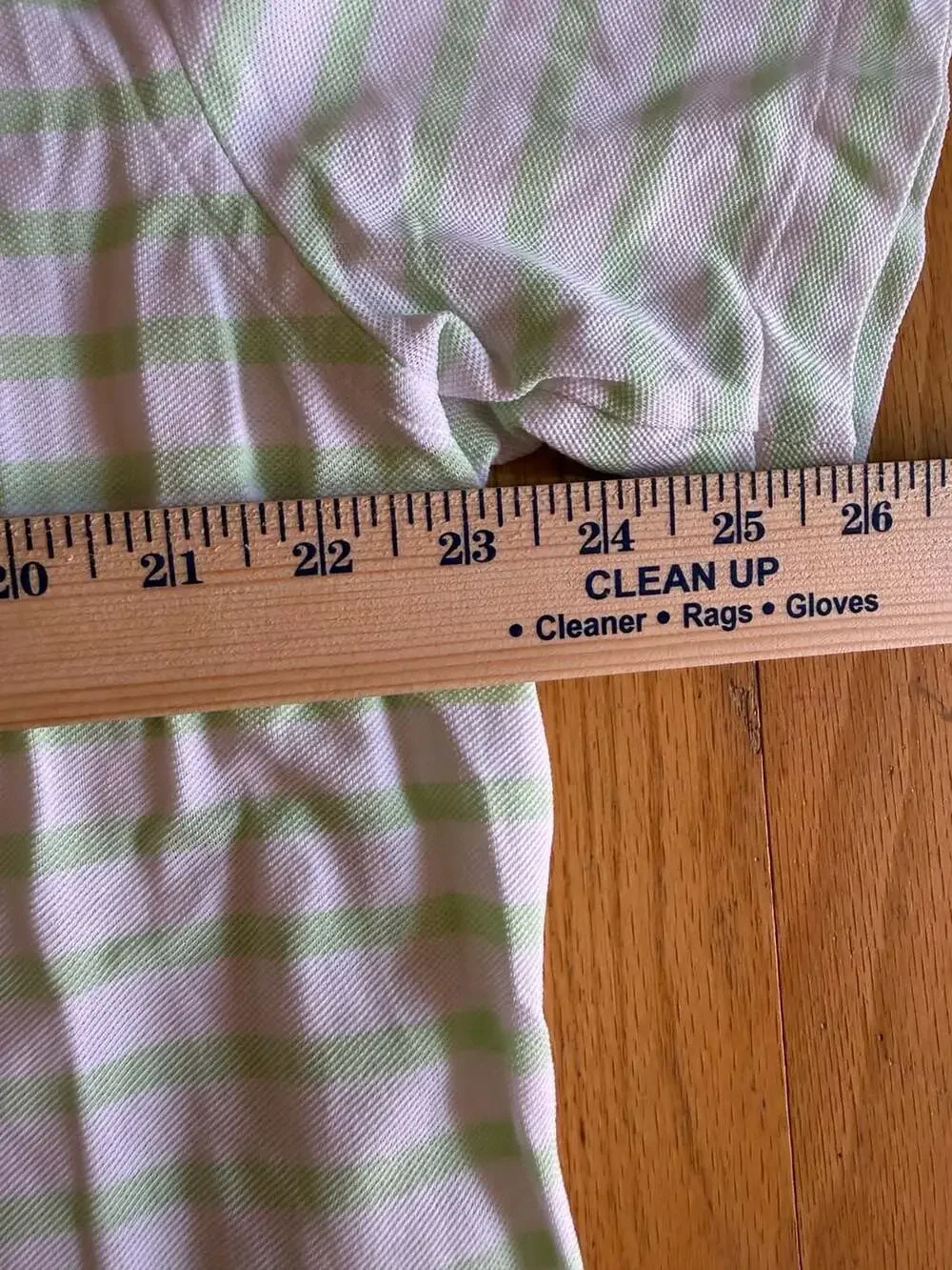 Ralph Lauren Men's White and Light Green Striped Short Sleeve Polo Shirt XXL